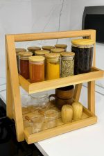 استند دو طبقه چوبی پاپا