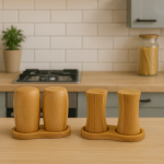 نمکدان جفتی بامبو پاپا