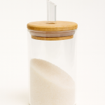 شکر ریز پیرکس لوله ای درب چوبی پاپا