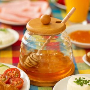ظرف عسل درب بامبو پاپا