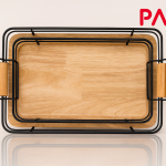 سینی مستطیل دور فلزی پاپا