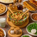 کاسه سالاد 8 پارچه پاپا