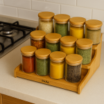 استند ادویه پلکانی سه طبقه پاپا