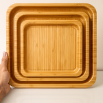 سینی مربع یک تکه بدون دسته پاپا