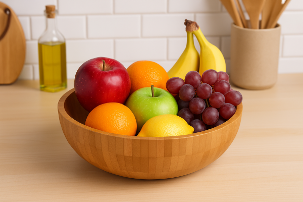 کاسه گرد بامبو پاپا - Image 1