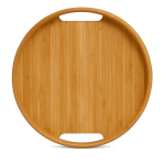 سینی گرد لبه کوتاه بامبو پاپا