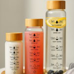 بطری آب پیرکس درب بامبو پاپا