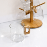 لیوان دسته چوبی پیرکس پاپا